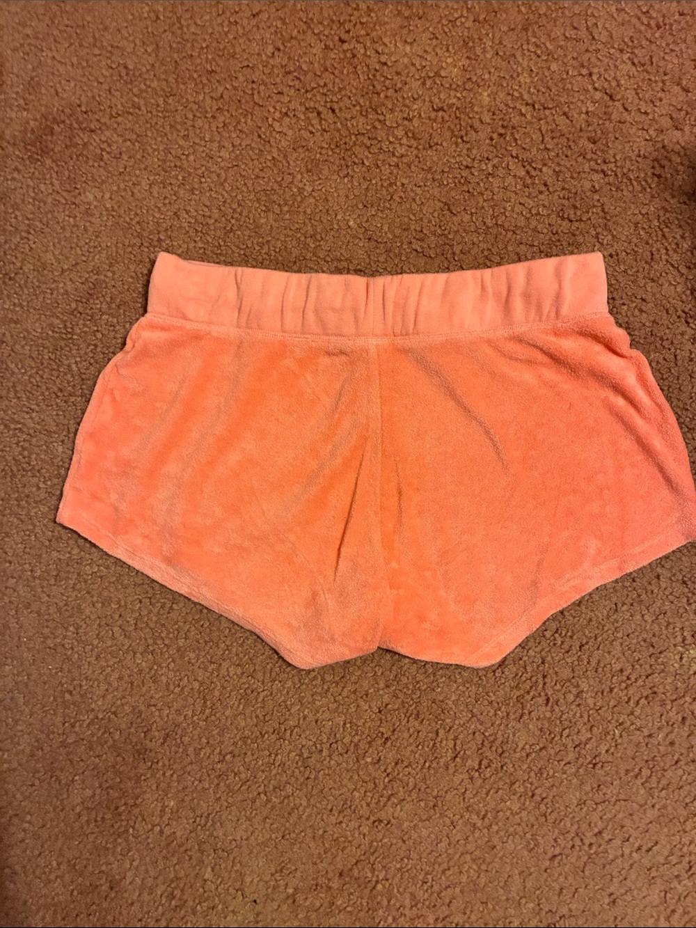 Victoria's Secret PINK Coral Terrycloth Drawstring Shorts, Size Medium - Picture 6 of 6